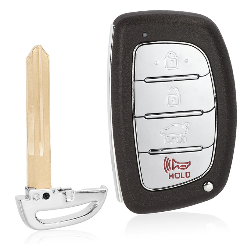 KEYECU 433 MHz 4A Chip P/N: 95440-R1000, 95440-R1100 Chiave remota intelligente senza chiave di prossimità a 4 pulsanti per Hyundai HB20 2020-2023