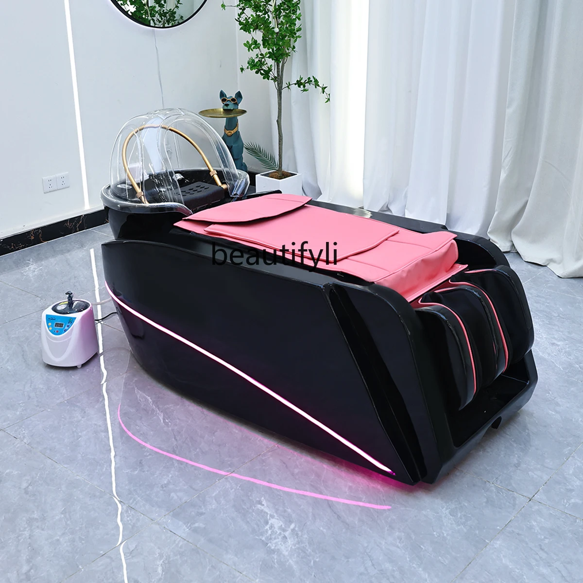 

Automatic intelligent massage shampoo bed Electric shampoo bed Barber shop Multifunctional head treatment bed