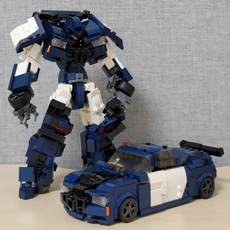 663PCS MOC Benutzerdefinierte Modulare Transformator Barricade Modell Baustein Diy Kreative Montage Bildungs Ziegel Spielzeug Kind Geschenk