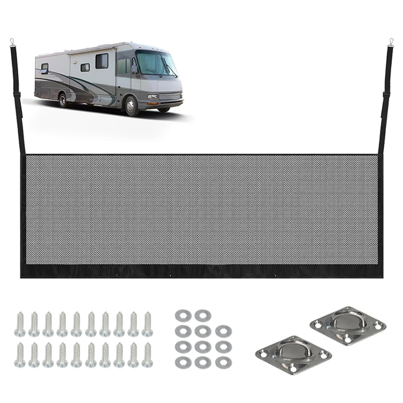 RV Bunk Bed Safety Net Fall Protection with Hardwares Adjustable Netting for Camper RV Motor Trailer RV Bedding Accessories - view 4