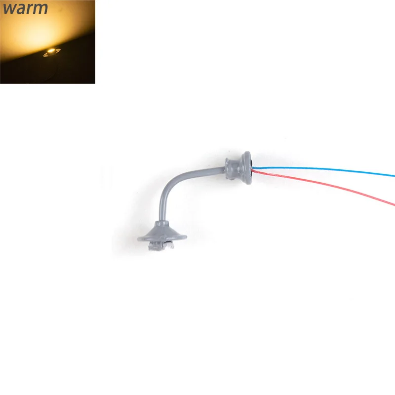 Miniatur HO Maßstab 1:87 Wandleuchte/LED-Licht Modellbausätze ABS + Metall Beleuchtungsmaterialien Diorama Zubehör 5 Teile/los