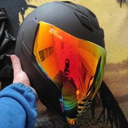 Motorcycles Helmet Visor Lens Windshield Replacements for Icon Airflite 12 Color Helmet Lens Shield- D7YA