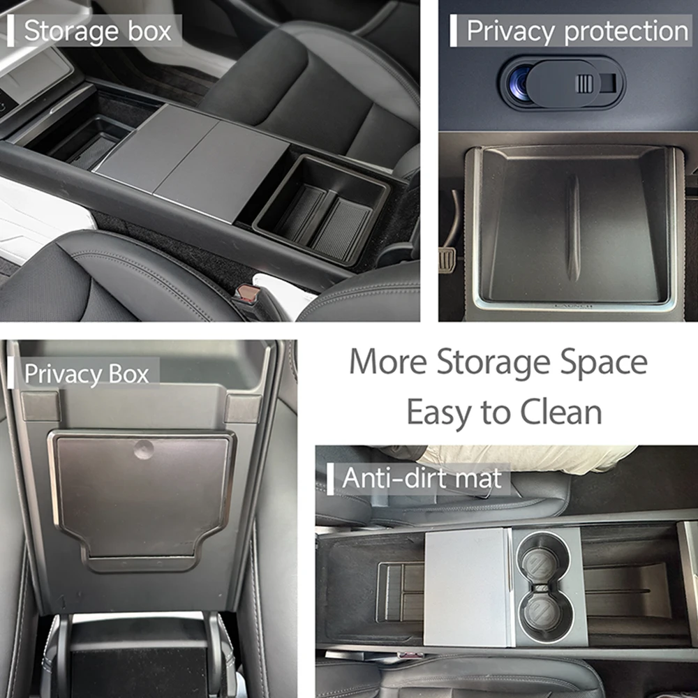 Für Tesla Modell Y Wacholder Zubehör Lagerung Box Set Verstauen Aufräumen Lagerung Box Mülleimer für Modell Y Wacholder 2025 2026 – Detail 17