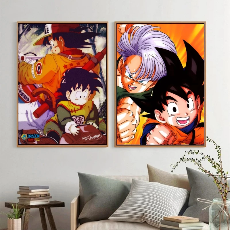 Dragon Ball Anime Poster Son Goku Cartoon Foto Canvas Afdrukken Home Decor Schilderen Wall Art Foto Hoge Kwaliteit Vakantie Cadeau