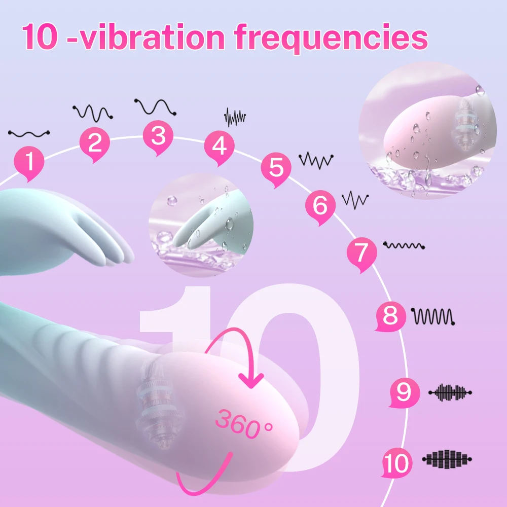 وضع الاهتزاز الدوار أرنب هزاز G بقعة البظر محفز الاستمناء الإناث الكبار لعبة الجنس