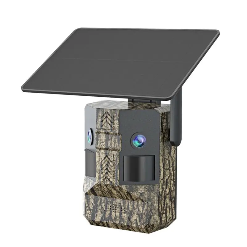 [NEW A09R!】 EU Version 6MP 180° Ultra Wide View Angle 4G Solar Trail Camera 4G SIM Card Hunting Wildlife Camera