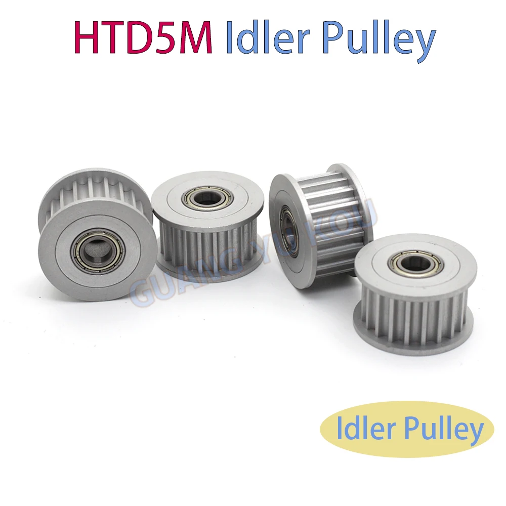 HTD 5M 35T 36T 40T 50T Bore Idler Pulley 8mm-25mm Belt Width 15/20/25mm for Machine Tool Accessories