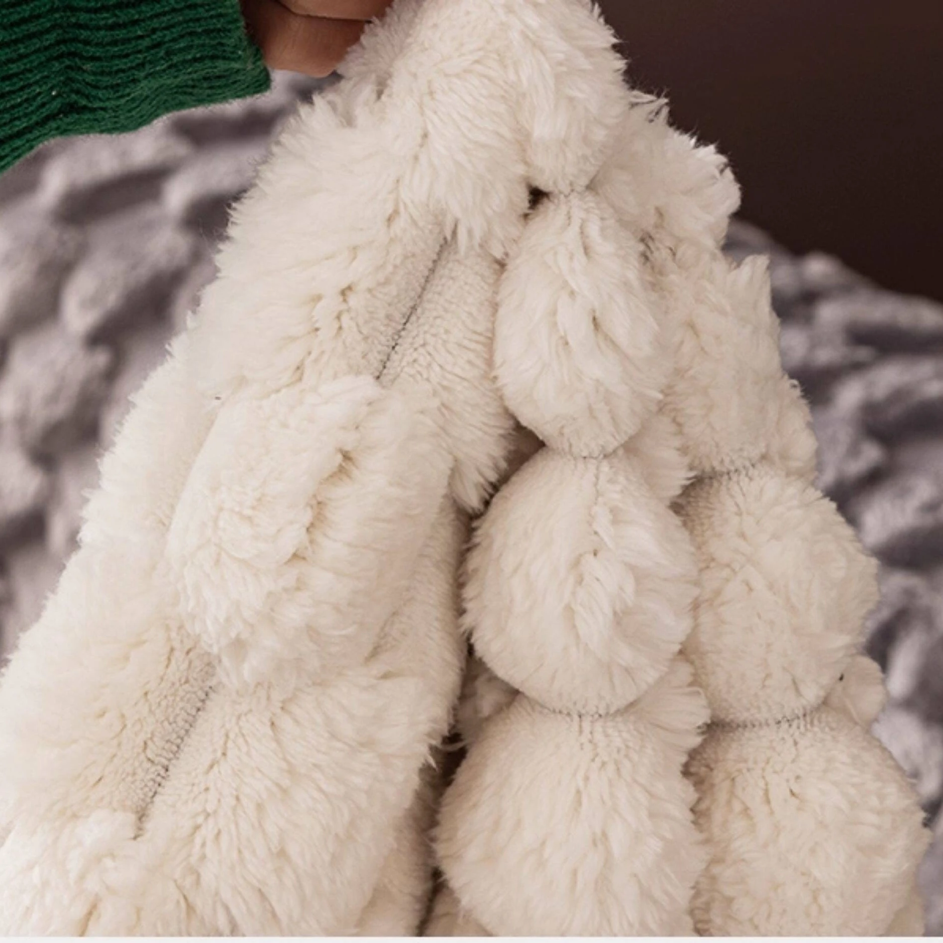 Fluffy Thicken Honeycomb Jacquard Fleece Anti-Slip Sofa Cover, Towel for Living Room Couch Seat Cover Blanket