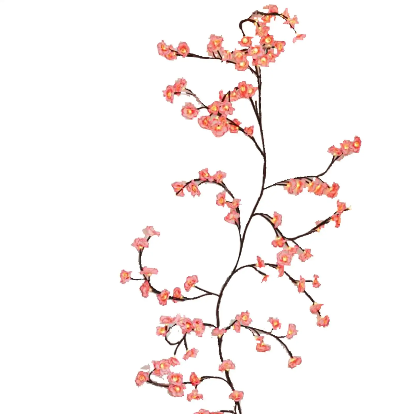 CherryBlossom 48 Led Tree Branch Rattan Lights 8 Modes Colorful String Lamp Valentine Christmas Wedding Bedroom Decoration