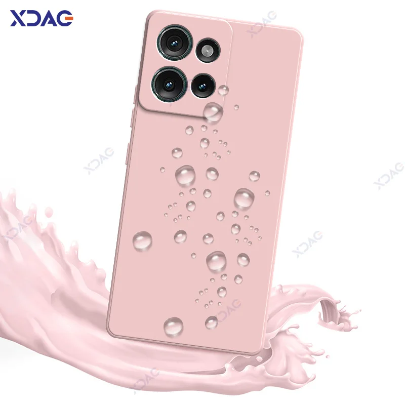 

Original Mobile Phone Cases for Motorola Edge 50 Moto Edge50 5G 6.7" 360 Soft Luxury Square Liquid Silicone Back Cover Armor Bag