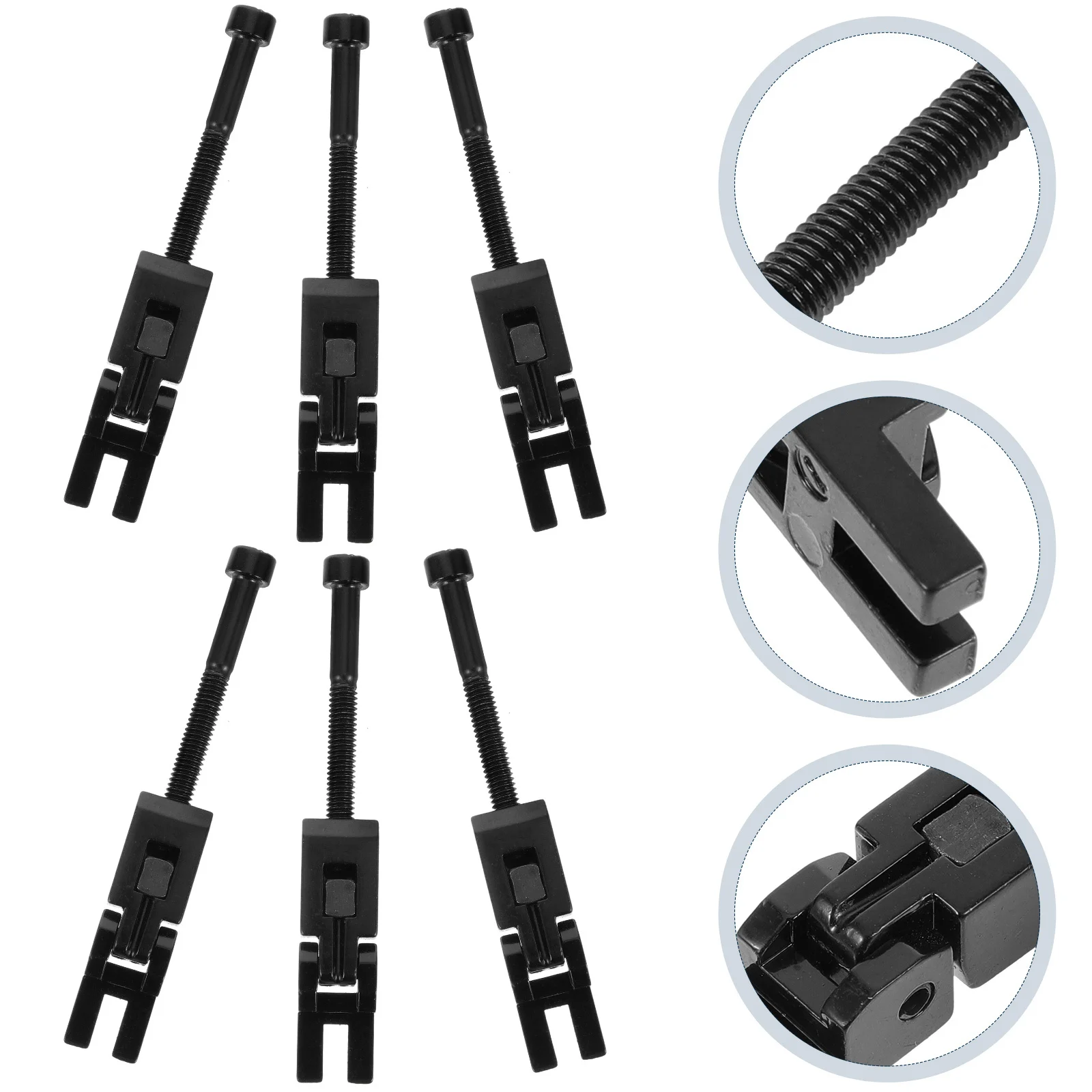 

6Pcs Tremolo Bridge Saddles Professional Double Locking Electric Guitar Replacement Bridge Stable Locked Saddles Guitar Parts