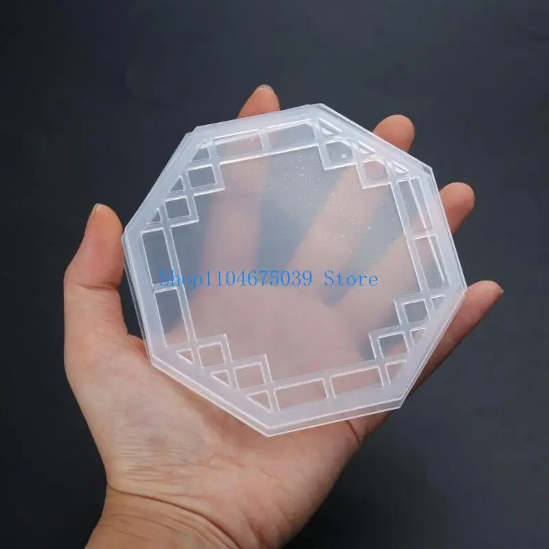 5asd Retro Geometric Acrylic Brick DIY Crafts Empty Plate