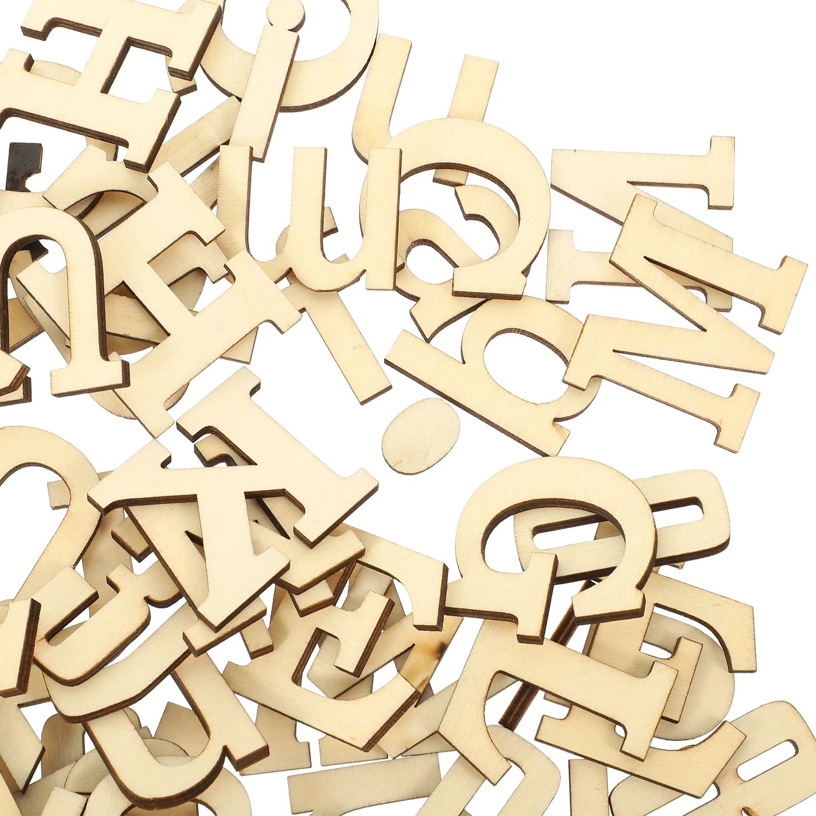 

124pcs Wooden Letters Numbers Alphabet Craft Decor For Wall Wedding Home Restaurant Diy Ornament Wood Figure Supply