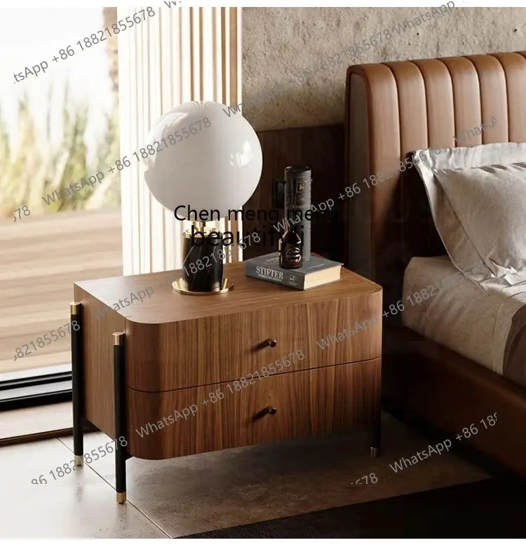 Modern Simple Bedside Table Welcome Model Room Design Nordic Affordable Luxury Master Bedroom Bedside Cabinet Furniture