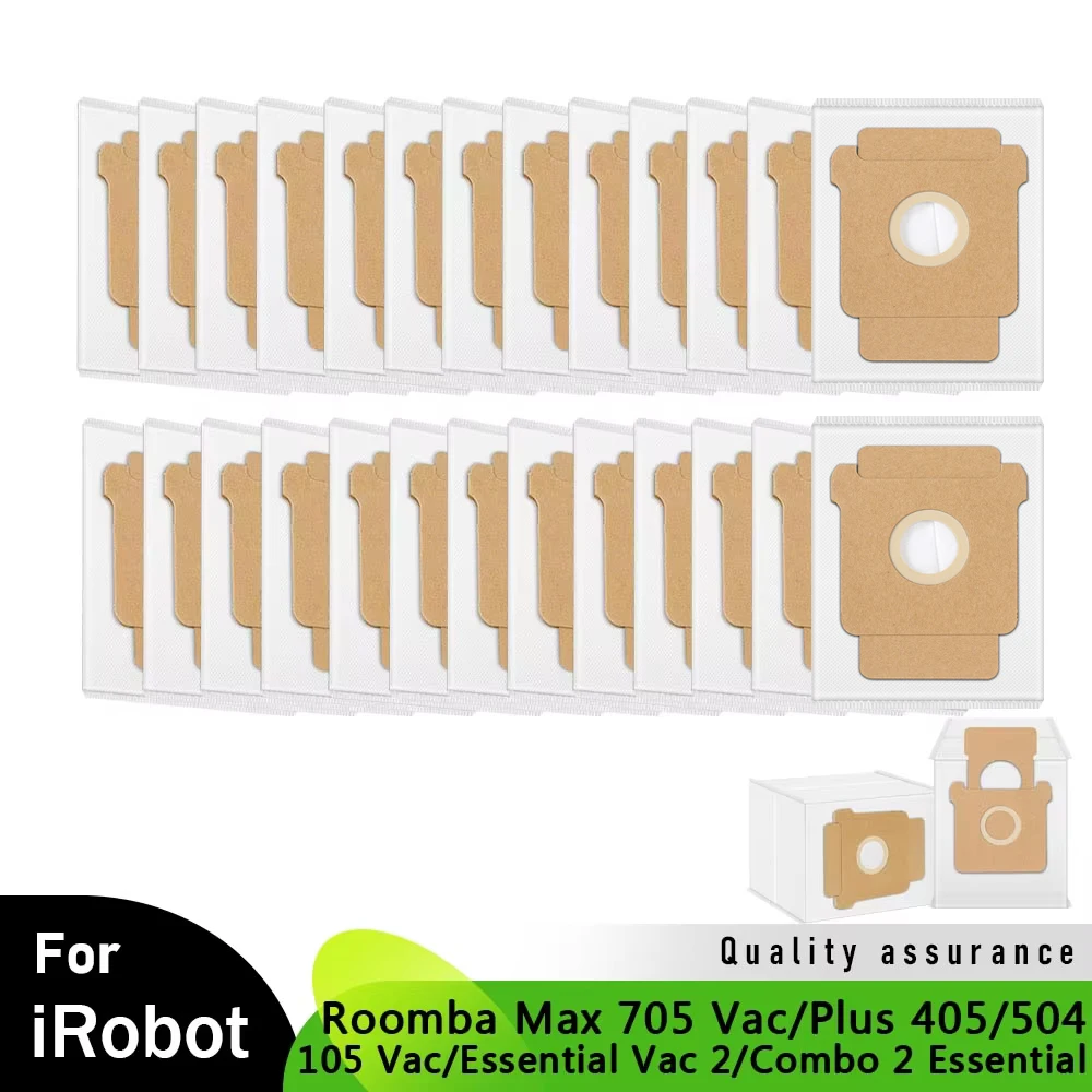 Bolsa de polvo para robot aspirador iRobot Roomba Max 705 Vac/Combo/Plus 405/504/505/104/105 Vac/Combo 2 Essential/Essential Vac 2, repuesto