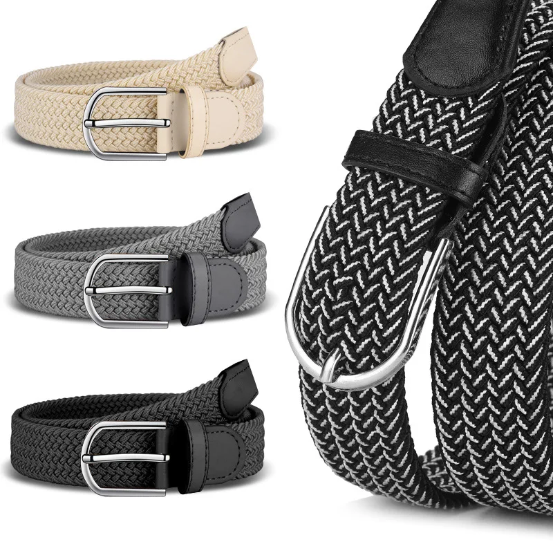 Stretch Woven Breathable Belt for Men and Women High Quality Casual Jeans Golf Canvas Multifunctional Outdoor Belt for Women