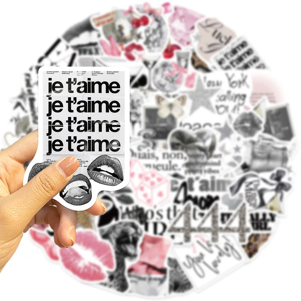 10/30/50 قطعة لطيف الكرتون الفضة محظوظ فتاة ملصقات الشارات DIY بها بنفسك محمول الهاتف زجاجة ماء مذكرات الدراجة الجمالية لاصقة تزيين