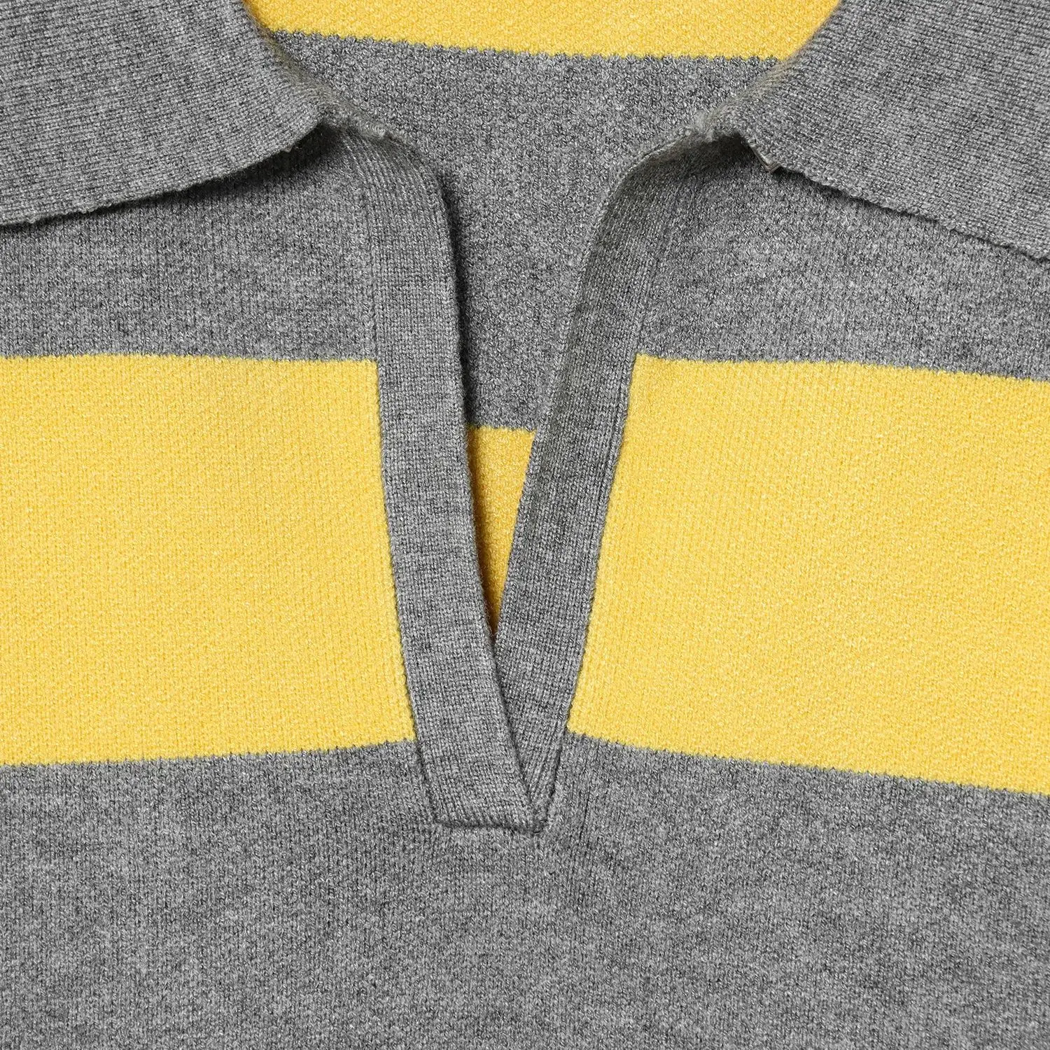 المرأة مخطط محبوك سترة بولو الرقبة التلبيب التباين اللون طويلة الأكمام فضفاضة بلوزة كاجوال أوائل الخريف جديد شيك #4