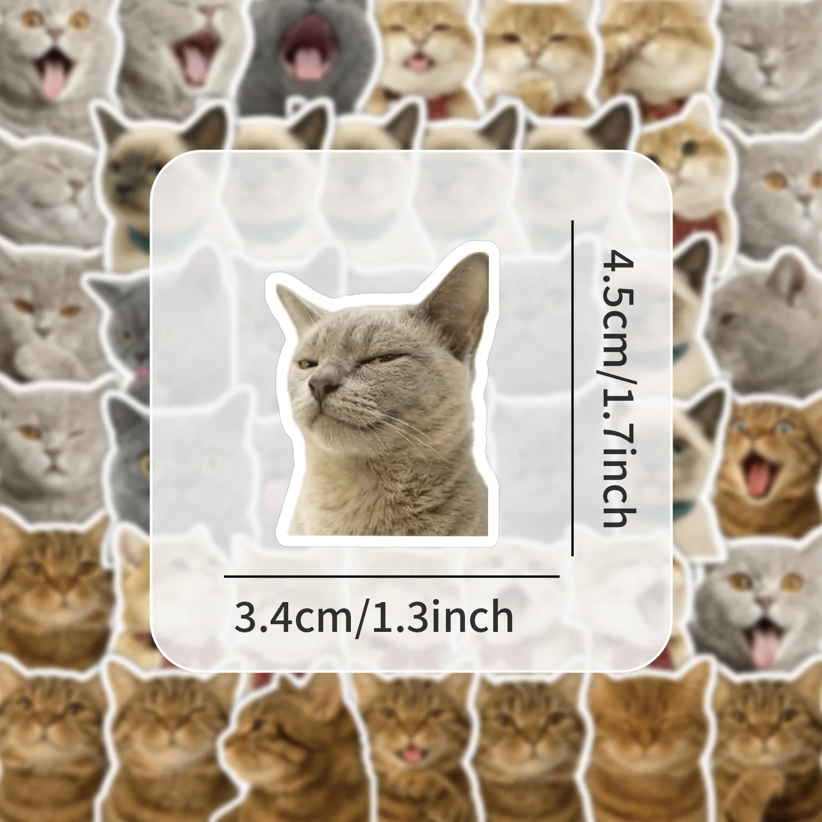 

10/50PCS Cats Graffiti Stickers Cute and Funny Animals Exquisite DIY Toys Secret for Bottle Scrapbook Travel Bag Aesthetic Decal