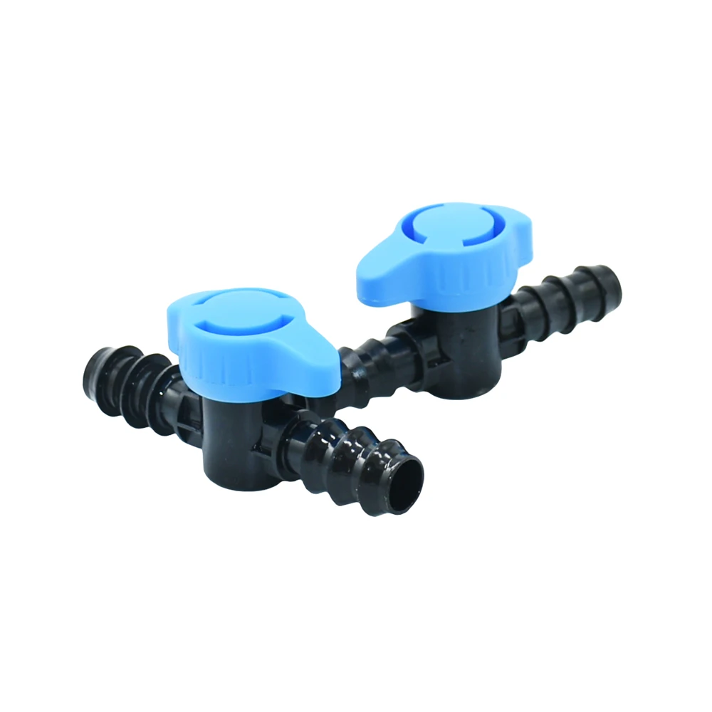 

16/20mm Pe Hose Barb Mini Valve Garden Tap Connectors Pe Pipe Fitting Irrigation Garden Hose Connector