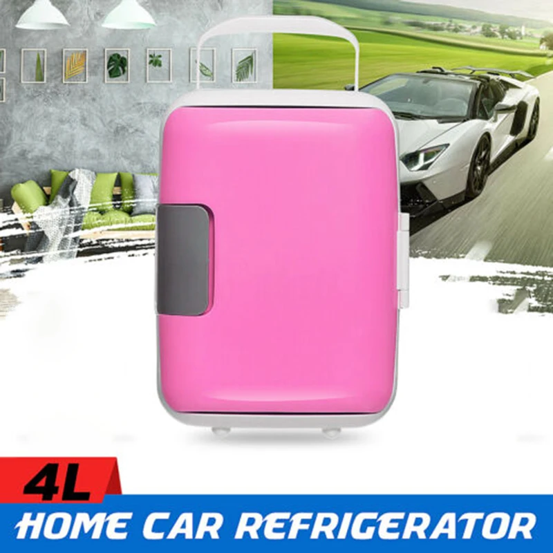 

Plain 4L 12V/220V Electric Portable Mini Fridge Refrigerator Cooler Freezer Car Home