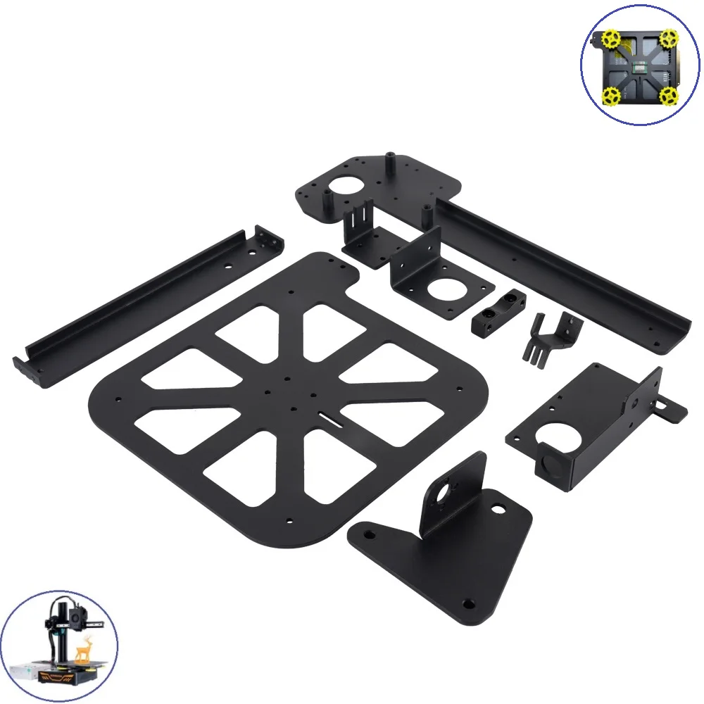 

KINGROON KP3S Bracket Kit Platform Bottom Base KP3S Hotbed Support Metal Supporter Aluminum Plate for 3D Printer KINGROON KP3S