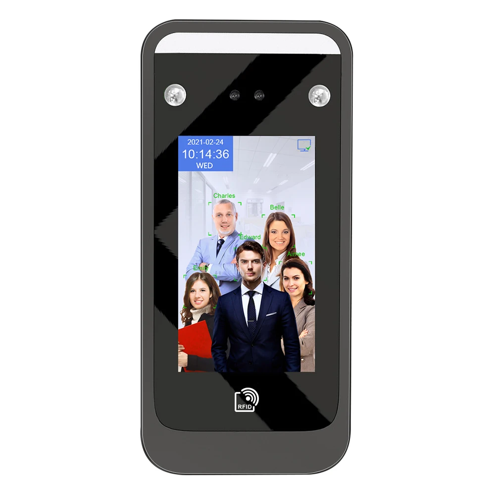 4.3 Inch Facial Recognition  2MP Camera AI Visible Light Door Access Control System Biometric Face Recognition