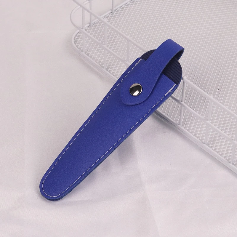 1pcs Hair Scissors Protective Cover PU Leather Seam Protection Knife Head Hair Salon Styling Tool Accessories