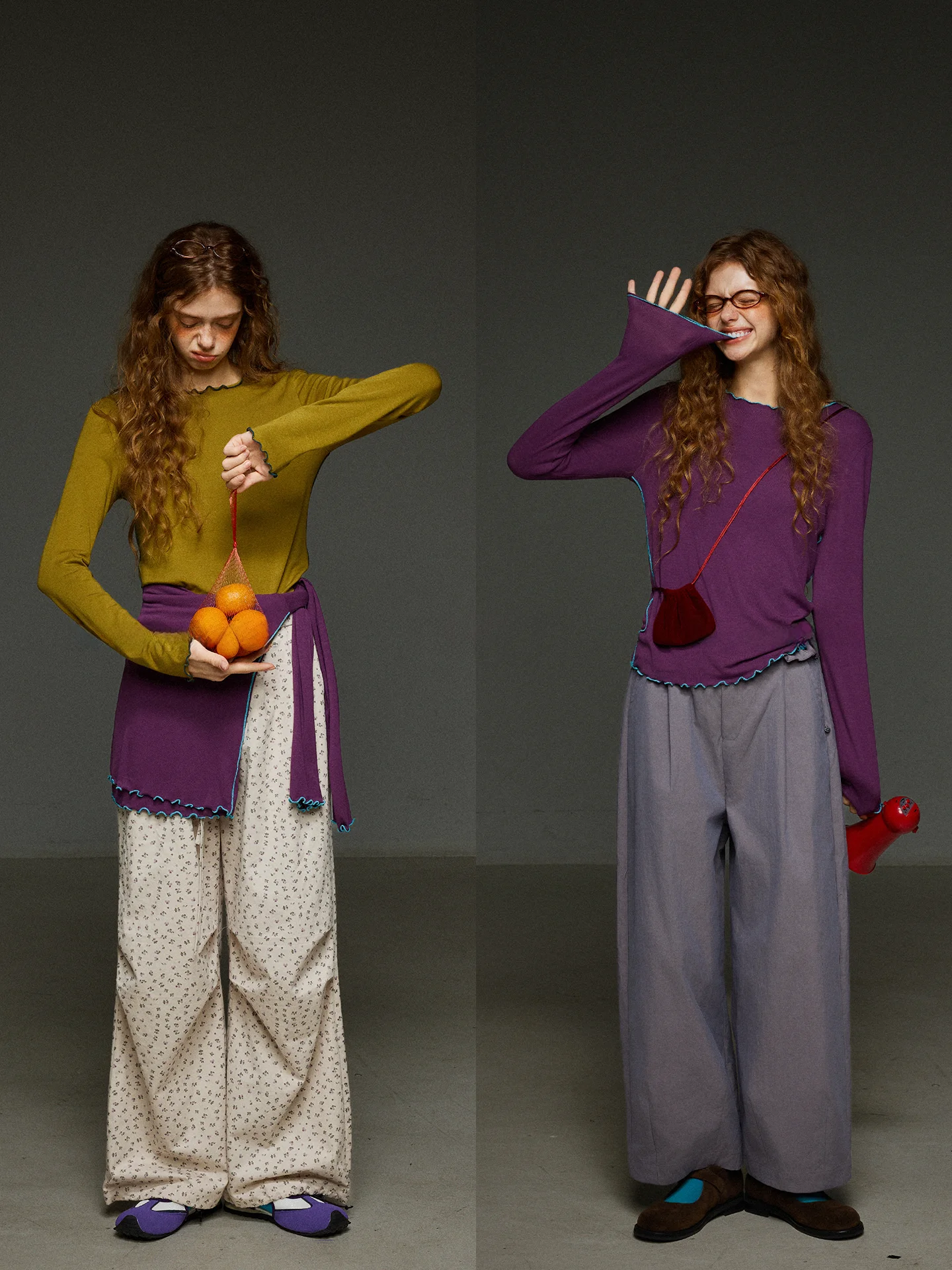 

Slim Fit Long Sve T-irt Women's Base irt Inner Wear Layering Top Retro Wood ain Pure Color Autumn Seasonal Fa...