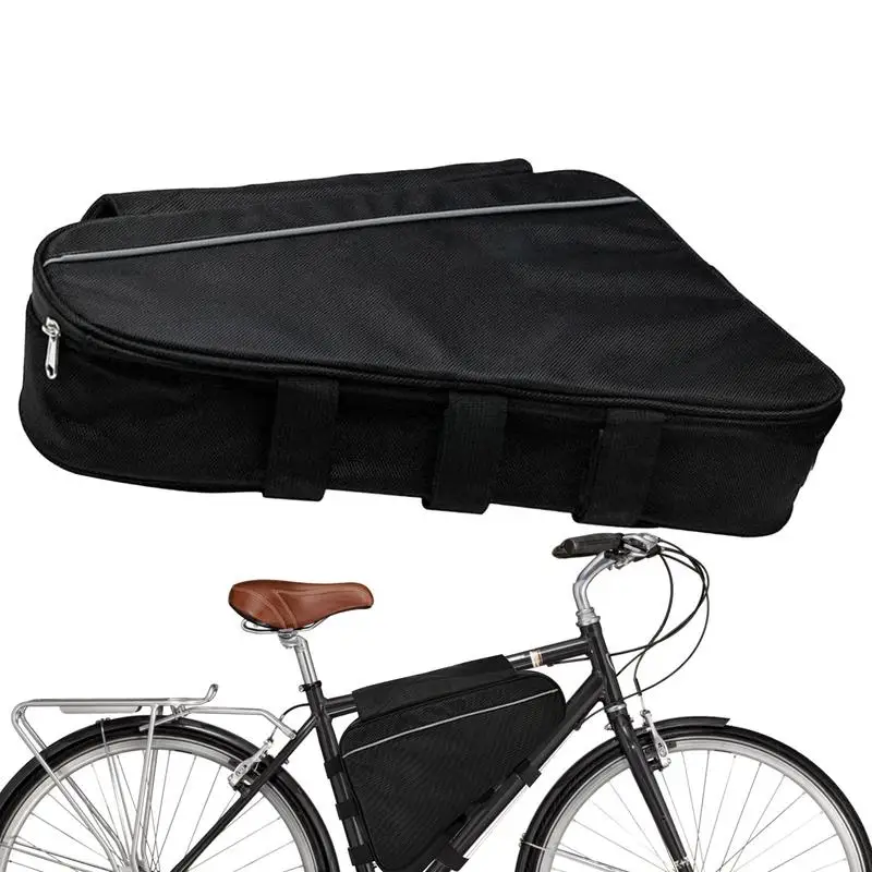 

Mountain Bike Frame Bag Triangular Multipurpose Road Bike Bag Lightweight Versatile Reusable Storage Pack For Trip Outing Biking