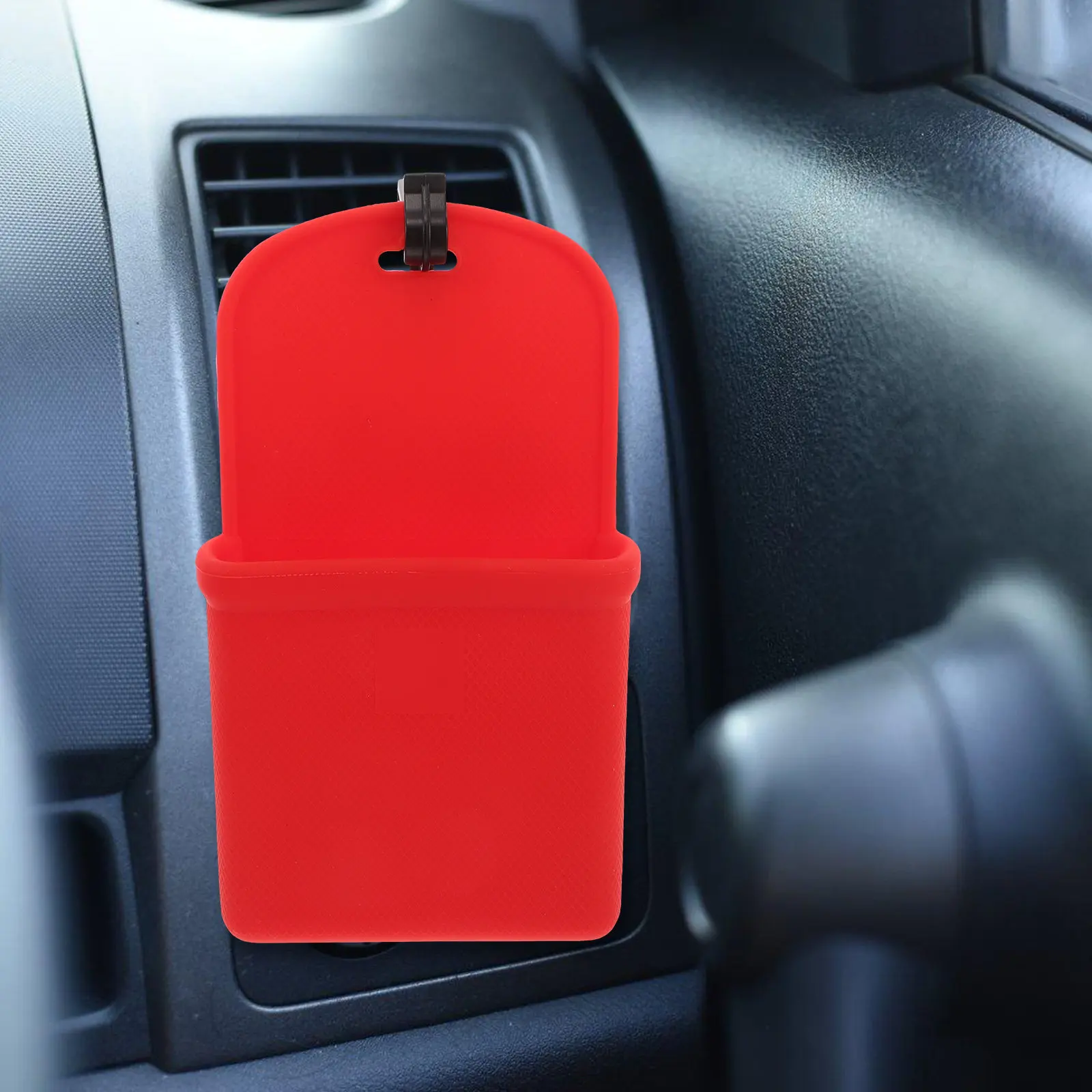 Car Vent Storage Bags Silicone Hanging Organizer Multifunctional Phone Holder Dashboard Accessory Storage Pouch