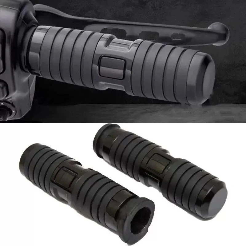 25mm Motorcycle Electronic Handlebar - Soft Rubber Throttle Grip for Cruiser Bikes