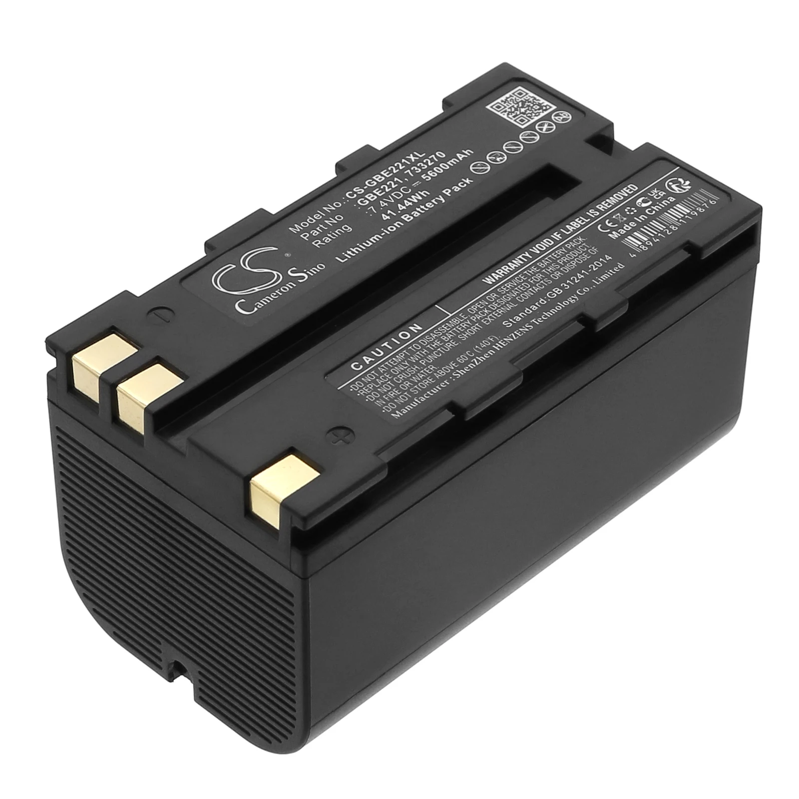 CS Replacement Battery for Carlson Carlson CR robotic total stations,Carlson CR+ robotic total stations PN: 5600mAh / 41.44Wh