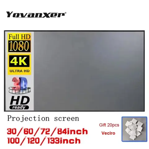 Portable Projector Screen Reflective Fabric Yovanxer