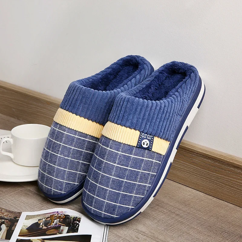 Size 45 46 47 48 49 50 51 Men Warm Slippers Cotton Winter Plush Indoor Household Shoes Winter Slippers Shoes Slippers Extra Size