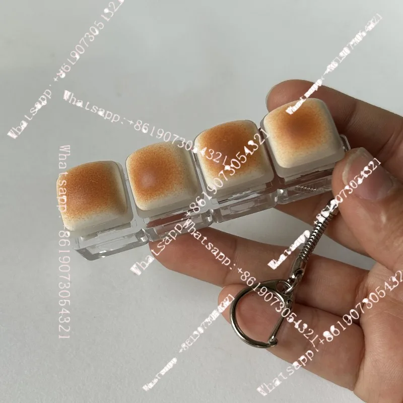 

Игрушка-антистресс в виде хлеба, подвеска для школьного рюкзака, офисная игрушка для пальцев, маленькая игрушка