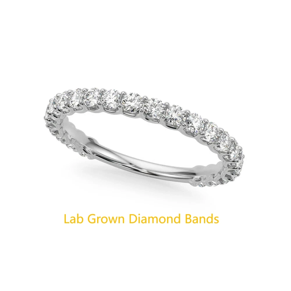 

Women Diamond Engagement Round Ring 0.85 Total Carat Weight Lab Grown Diamond DEF VS-VVS Platinum 950