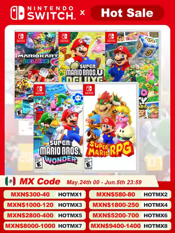 Super Mario Nintendo Switch Games Mario Bros Wonder Kart 8 RPG Mario Strikers Odyssey 3D World Fury U Deluxe Party Superstars