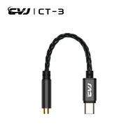 CVJ CT-3 Earphone Cable DAC Type-C to 3.5mm/4.4mm CX31993 Chip 8 Weaving Silver -plated Cables Hifi quality sound presentation