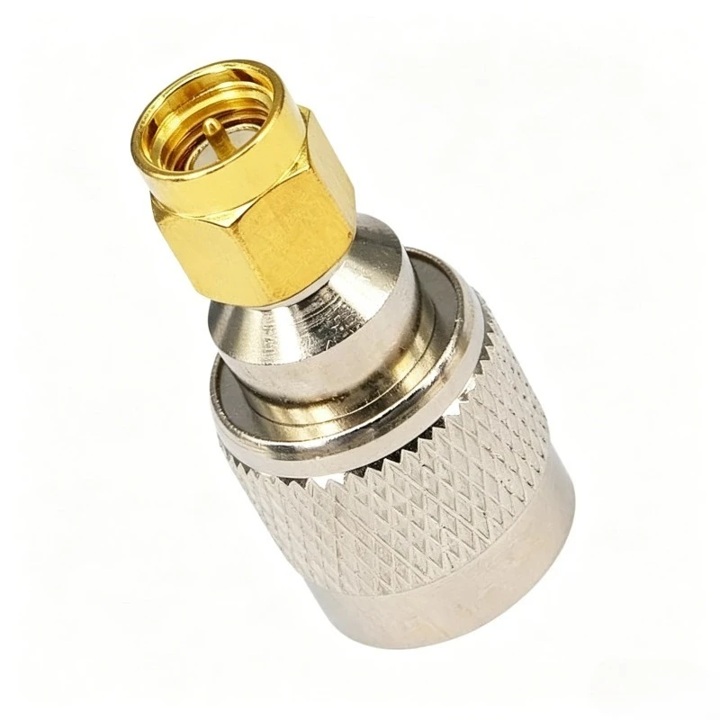 SMA to TNC Adapter SMA Male to TNC Male RF Coaxial Connector 50 Ohm Gold Plated for LTE Router Antenna