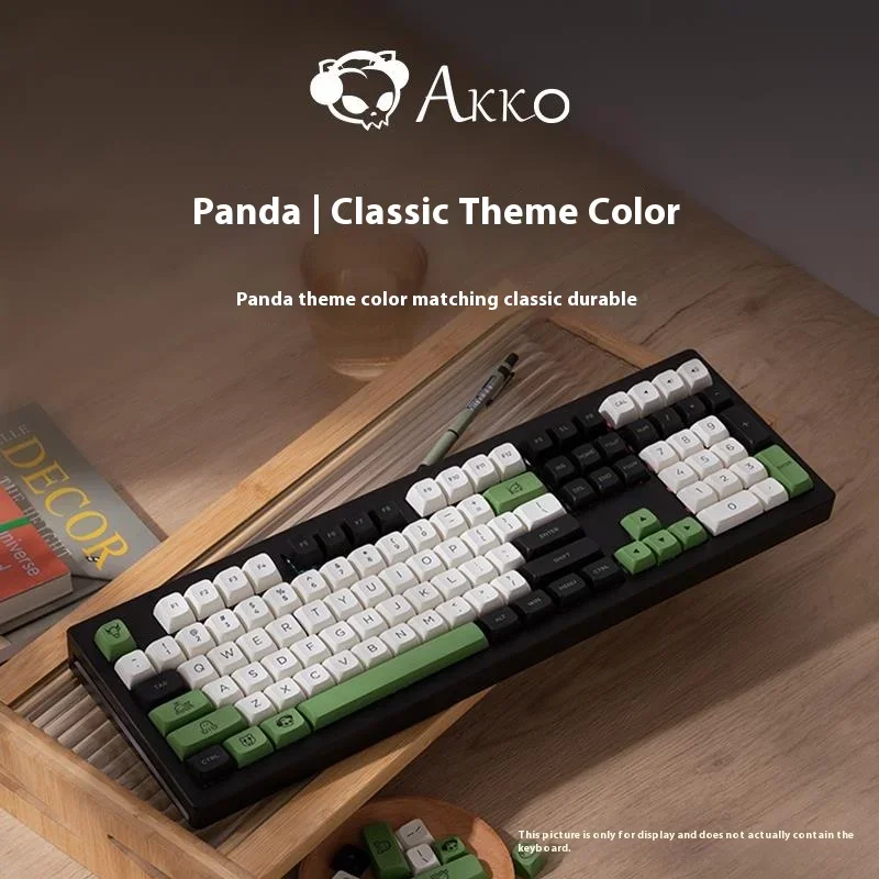 Imagem -03 - Akko Mda Teclado Mecânico de Alta Velocidade e Keycap Conjunto Completo Panda Olivia Carolina do Norte Azul Neon Personalização