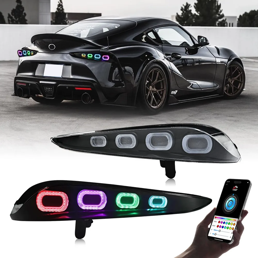 

RGB Sequential LED Tail Lights Assembly For 2020-2024 Toyota GR Supra A90 A91 Rear Lamp