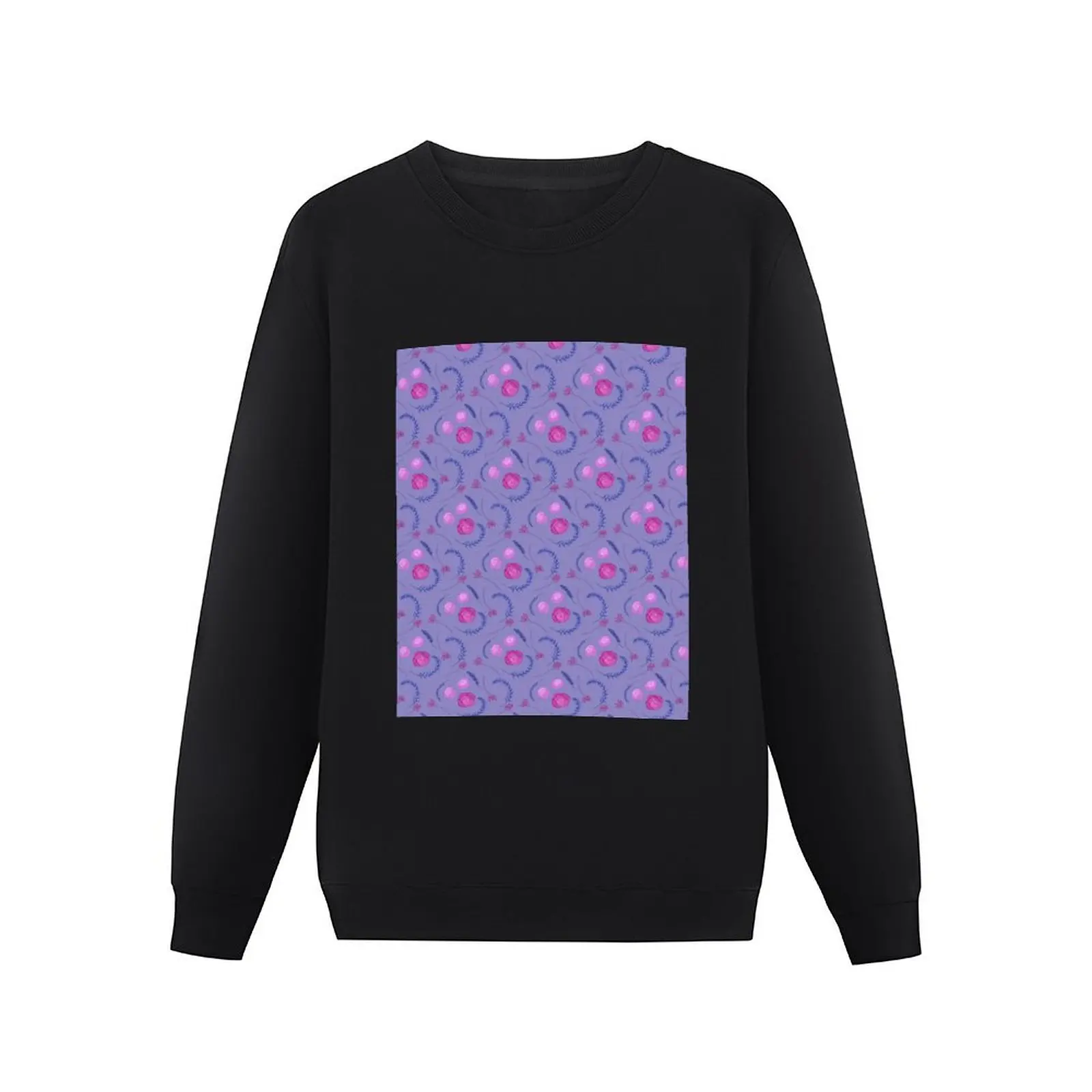 Seamless floral, floral pattern, roses, lavender. Pullover Hoodie tracksuits new in hoodies & sweatshirts