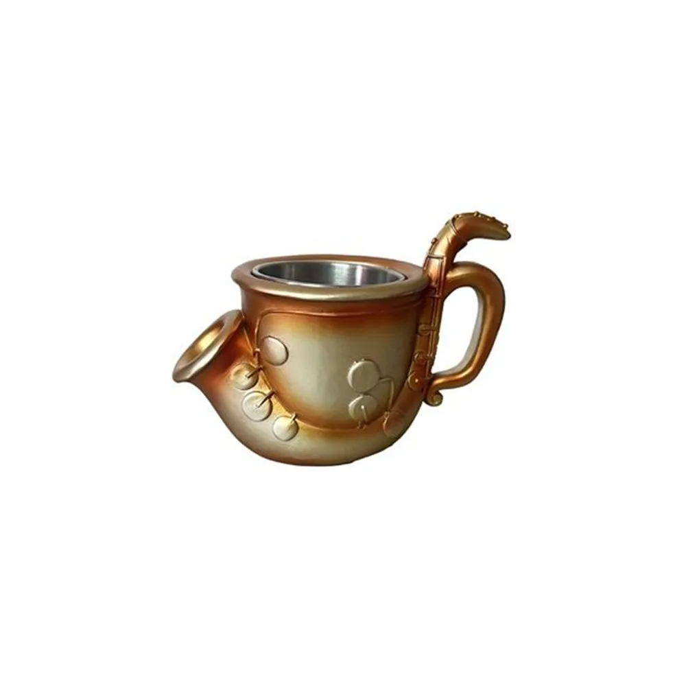 

Creative Resin Musical Instrument Coffee Mug Durable Guitar Pattern Coffee Cup Handcrafted Water Cup for Desktop Ornament