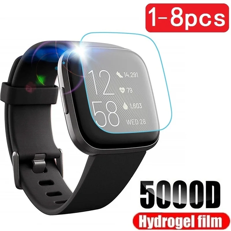 Protetor película compatível para Fitbit Sense 2 Fitbit Versa 4 3 2 película protetora de hidrogel