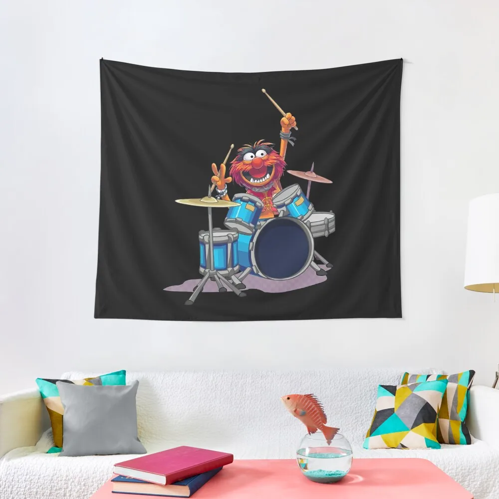 Animal Drummer The Muppets Show Tapestry Funny Wall Decor Hanging Home Decorations Aesthetic Tapestry