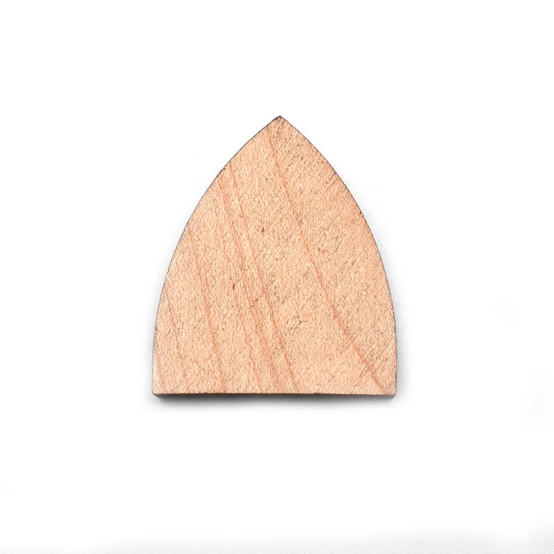 

Solid Wood Triangle Guitar Heel Cap – Maple/Rosewood/Sapele, 27x32mm, Acoustic Guitar End Strip Decoration for Luthier