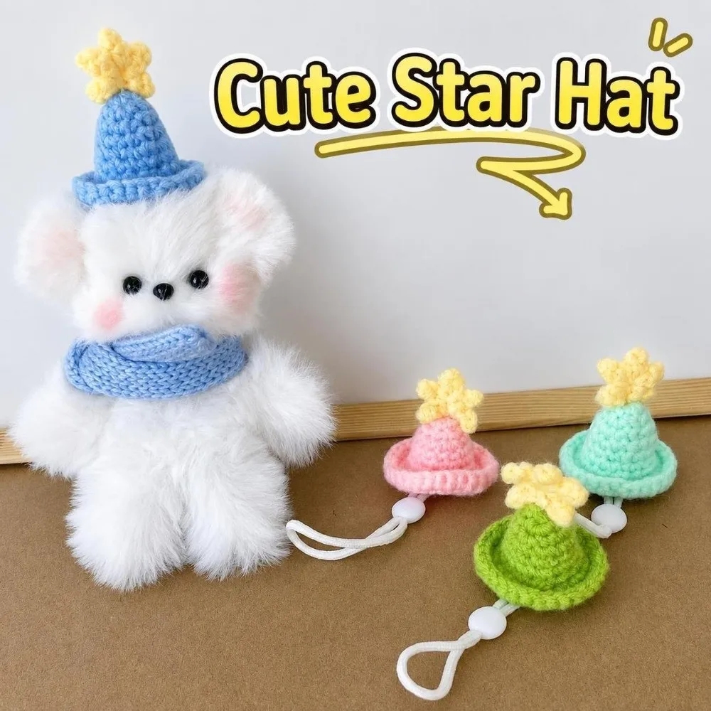 Novelty Adjustable Handmade Knitted Hat Miniature Soft Pet Decoration Hat Pet Hat Hamster Guinea Pig Parrot