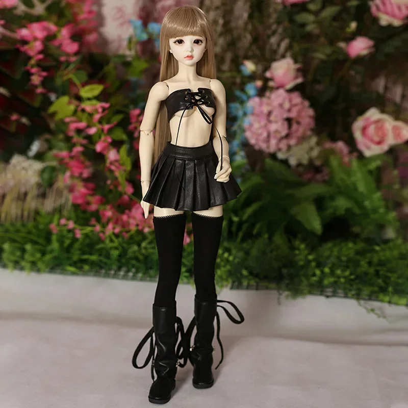 

1/3 кукла Bjd Supia Emma, крутой кожаный наряд, полный комплект, кукла из смолы с шарнирными шарнирами, детские модные игрушки для девочек, подарок на день рождения, фигурка