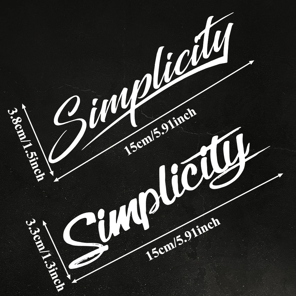 1PC Simple Minimalist 2 Styles Car Sticker Durable Vinyl Decal for Car Headlight Eyebrows Window Motorcycle Fuel Tank Body Decor